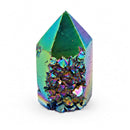 Rainbow Titanium Aura Cluster Point (70g)