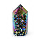Rainbow Titanium Aura Cluster Point (439g)