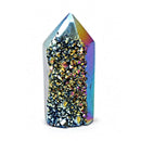 Rainbow Titanium Aura Cluster Point (314g)