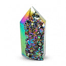 Rainbow Titanium Aura Cluster Point (538g)