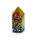 Rainbow Titanium Aura Cluster Point (133g)