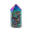 Rainbow Titanium Aura Cluster Point (270g)