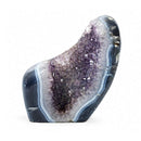 Amethyst Agate Cluster Cave (1953g)