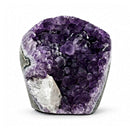 Amethyst Cave With Calcite Formation (1765g)
