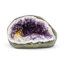 Amethyst Cave With Calcite Formation (504g)