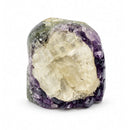 Amethyst Cave With Calcite Formation (499g)