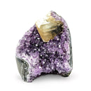 Amethyst Cave With Calcite Formation (989g)