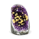 Amethyst Cave With Calcite Formation (1019g)