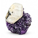 Amethyst Cave With Calcite Formation (1799g)