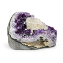 Amethyst Cave With Calcite Formation (1129g)