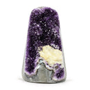 Amethyst Cave With Calcite Formation (2766g)