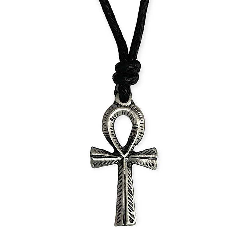 Ankh Necklace - Pewter