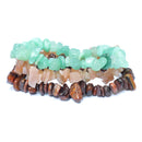 Positive Changes Crystal Chip Bracelet Trio Set
