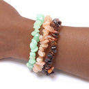 Positive Changes Crystal Chip Bracelet Trio Set
