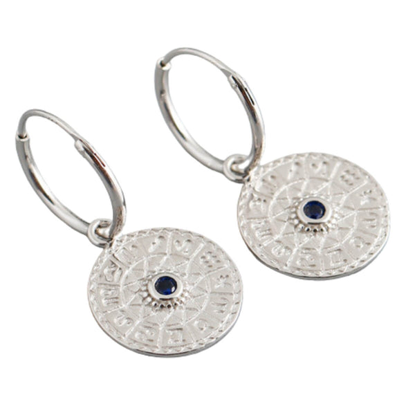 Sign Of The Zodiac Earrings - Sterling Silver