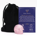 Gemstone Crystal Skull - Rose Quartz