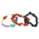 Root Chakra Crystal Chip Bracelet Trio Set