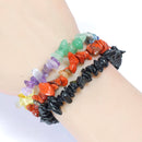 Root Chakra Crystal Chip Bracelet Trio Set