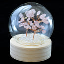 Love & Inner Peace Crystal Tree Light - Rose Quartz