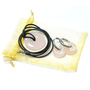 Rose Quartz Power Ring Earrings & Pendant Set - Love & Compassion