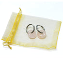 Rose Quartz Power Ring Hoop Earrings for Love