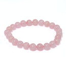 Rose Quartz Beaded Bracelet 8mm
