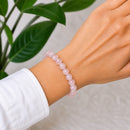 Rose Quartz Beaded Bracelet 8mm