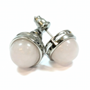 Rose Quartz Stud Earrings
