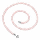 Rose Quartz - 4mm Beaded Necklace