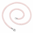 Rose Quartz - 4mm Beaded Necklace