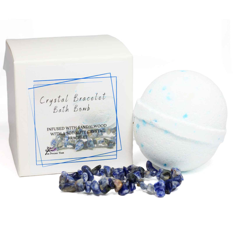 Sodalite Crystal Bracelet Bath Bomb