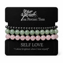 Self Love - Affirmation Crystal Bracelet Trio