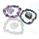 Sleep Well Crystal Chip Bracelet Trio Set