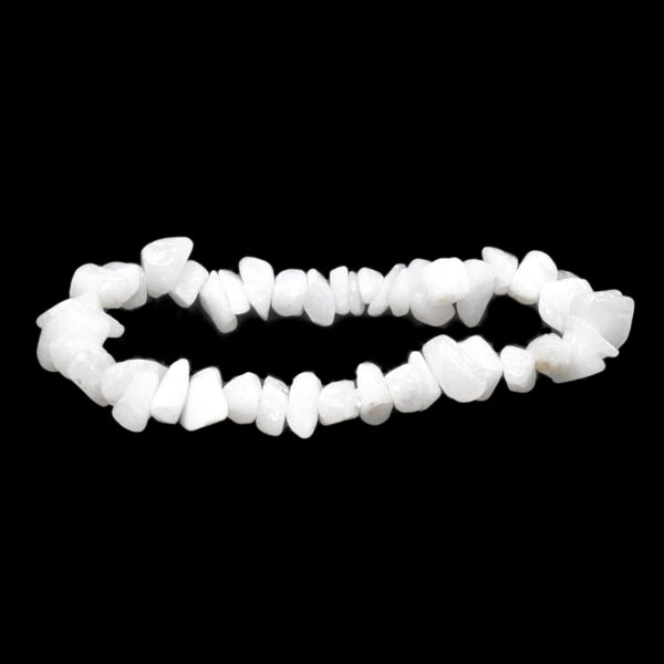 Snow Quartz Stone Chip Bracelet