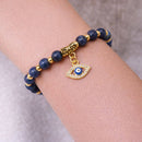 Speak Your Truth Evil Eye Charm Bracelet - Sodalite