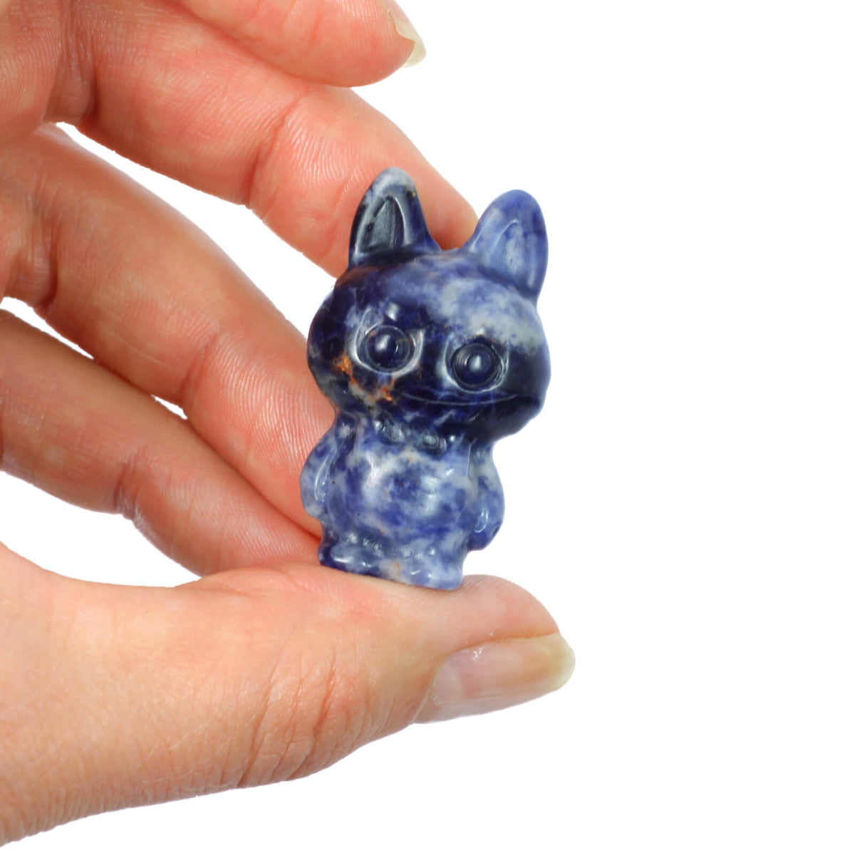 Labubu Sodalite Crystal Carving – Insightful Energy