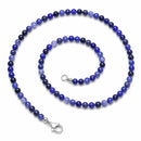 Sodalite - 4mm Beaded Necklace