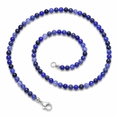 Sodalite - 4mm Beaded Necklace