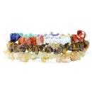 Solar Plexus Chakra Crystal Chip Bracelet Trio Set