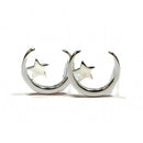 Moon & Star Stud Earrings