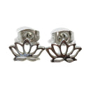 Lotus Flower Stud Earrings