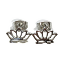 Lotus Flower Stud Earrings