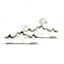 Three Star Climber Stud Earrings