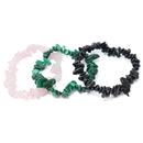 Stress Less Crystal Chip Bracelet Trio Set