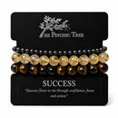 Success - Affirmation Crystal Bracelet Trio