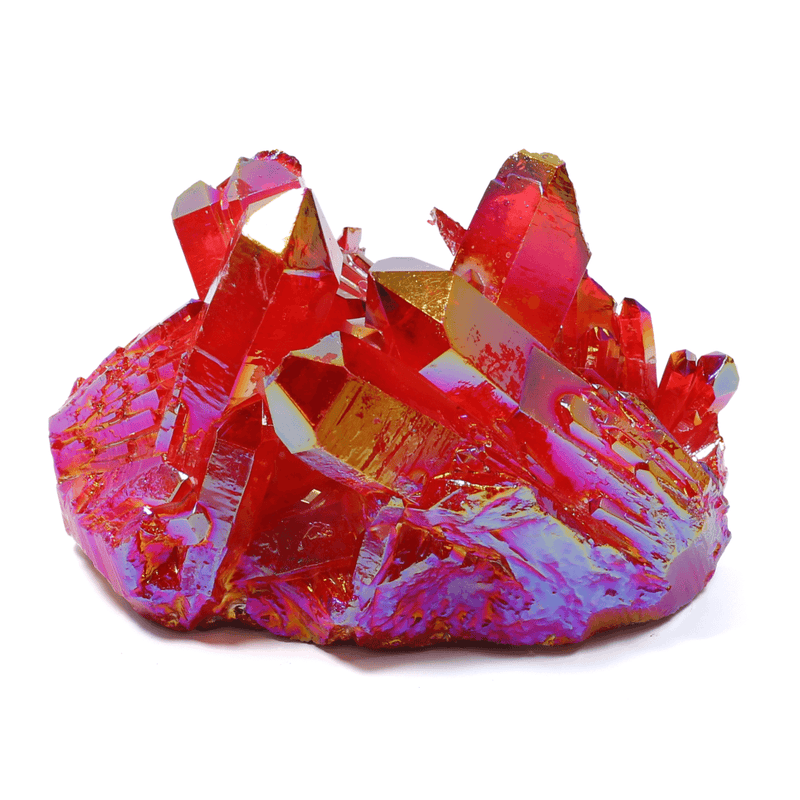 Red Aura Quartz Cluster (484g)
