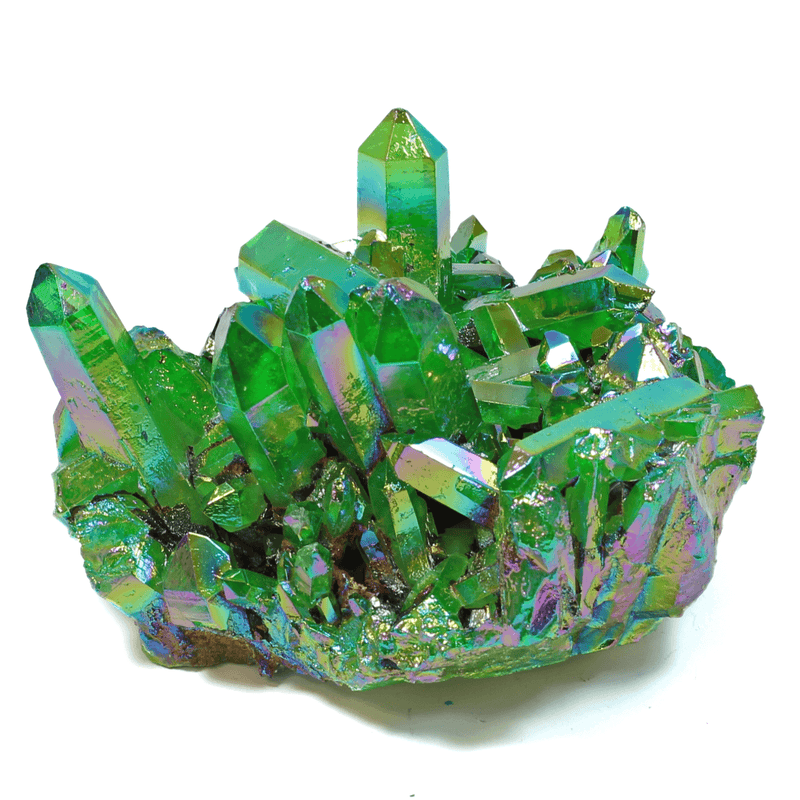 Green Aura Quartz Cluster (490g)