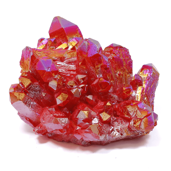 Red Aura Quartz Cluster (489g)