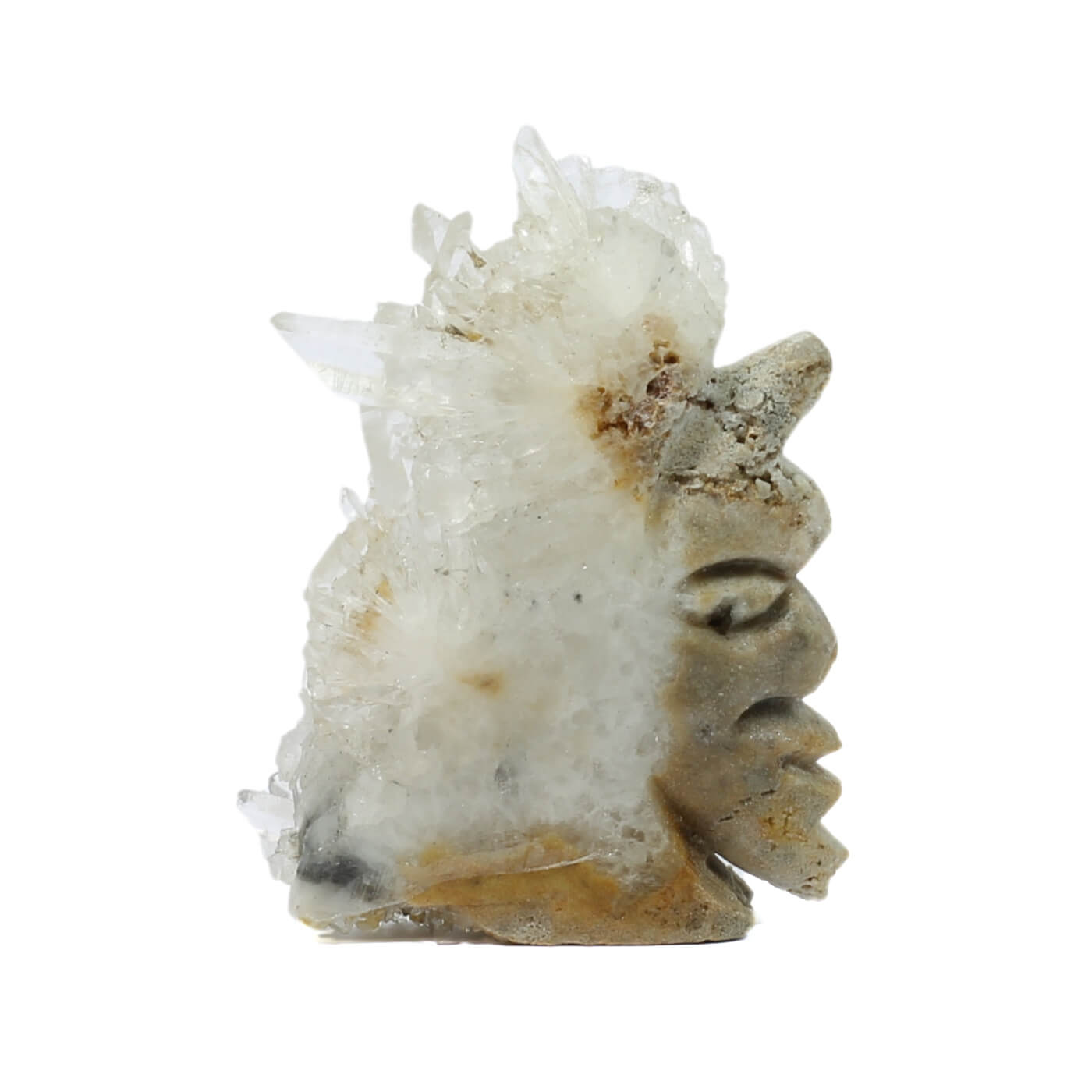 Clear Quartz Man In The Moon Cluster (111g)