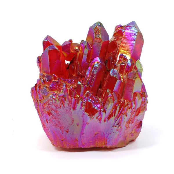 Red Aura Quartz Cluster (534g)